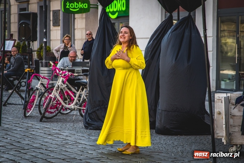 Zdjęcie w galerii na portalu naszraciborz.pl: Artyści wyszli w plener, czyli Bajczarz na raciborskim Rynku wiadomości z regionu
