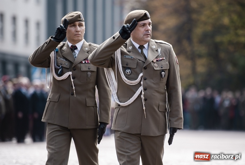 Zdjęcie w galerii na portalu naszraciborz.pl: Pierwsza przysięga wojskowa śląskich Terytorialsów wiadomości z regionu