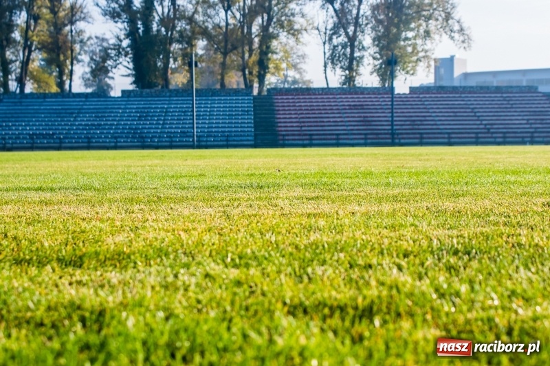 Zdjęcie w galerii na portalu naszraciborz.pl: Tak wygląda oświetlenie stadionu w Raciborzu. Co się dzieje z murawą? Jest miejscami spalona wiadomości z regionu