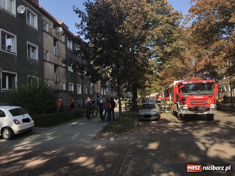 Zdjęcie w galerii na portalu naszraciborz.pl: Zadymienie w mieszkaniu przy Skłodowskiej FOTO  wiadomości z regionu