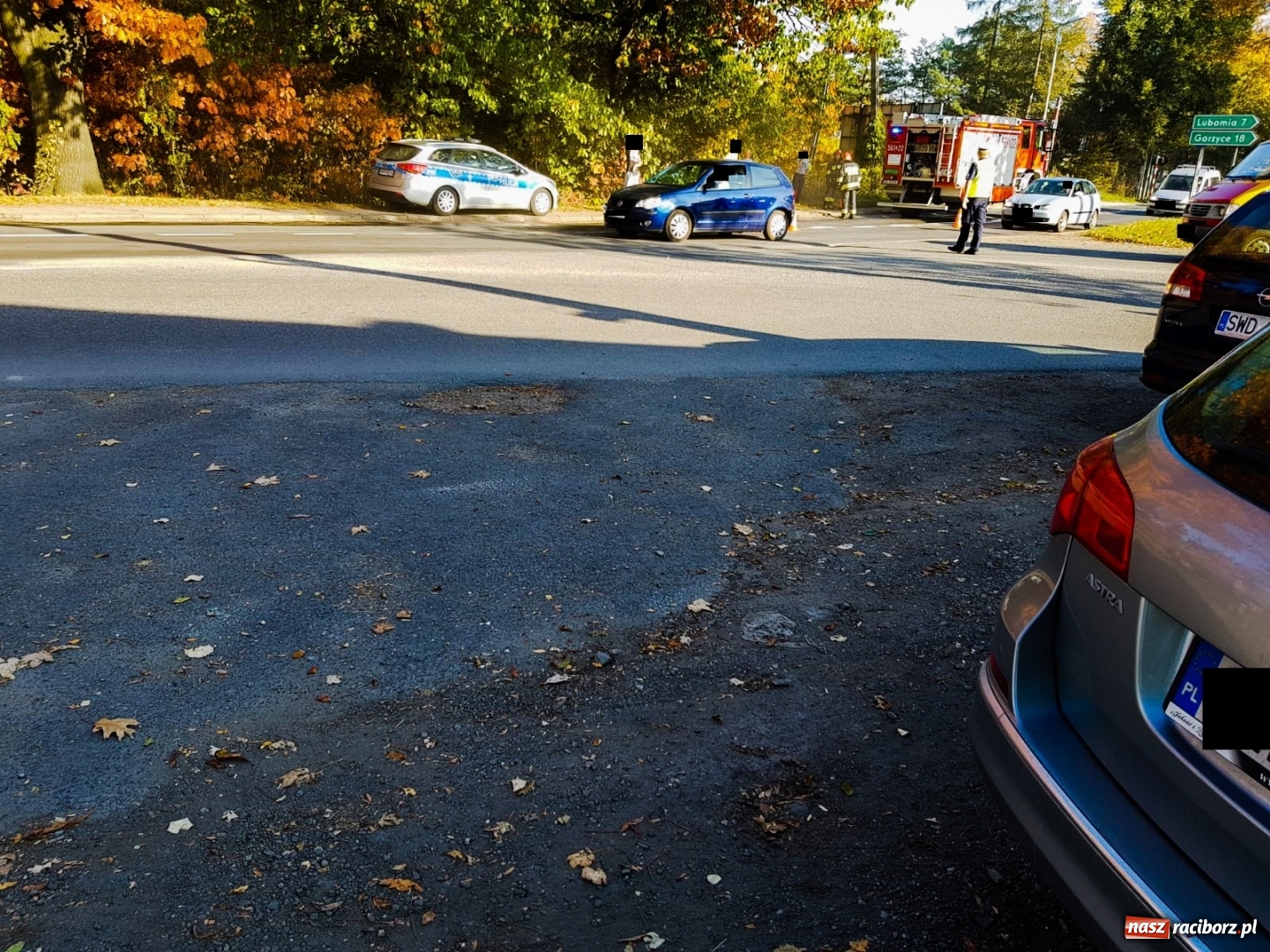 Zdjęcie w galerii na portalu naszraciborz.pl: Drobna kolizja zakorkowała wczoraj Racibórz  wiadomości z regionu