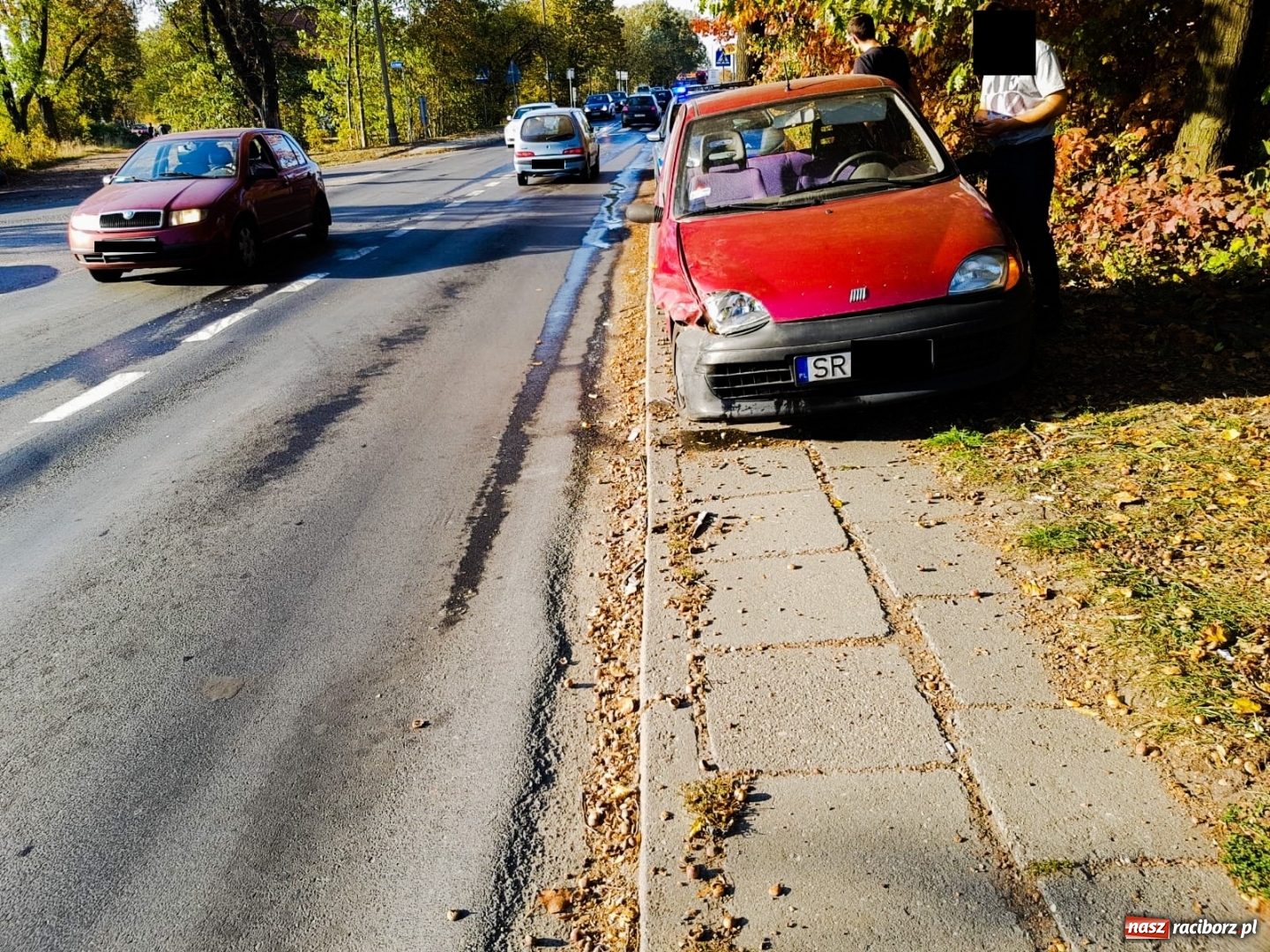 Zdjęcie w galerii na portalu naszraciborz.pl: Drobna kolizja zakorkowała wczoraj Racibórz  wiadomości z regionu