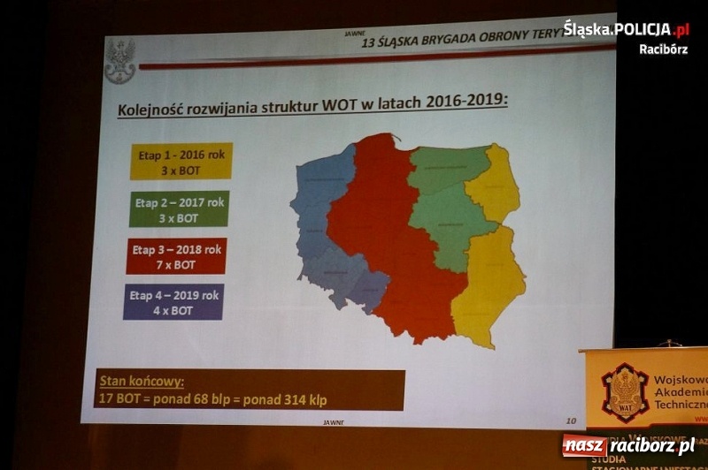 Zdjęcie w galerii na portalu naszraciborz.pl: Raciborscy policjanci na III Konferencji Organizacji Proobronnych i Klas Mundurowych w Kuźni Raciborskiej wiadomości z regionu