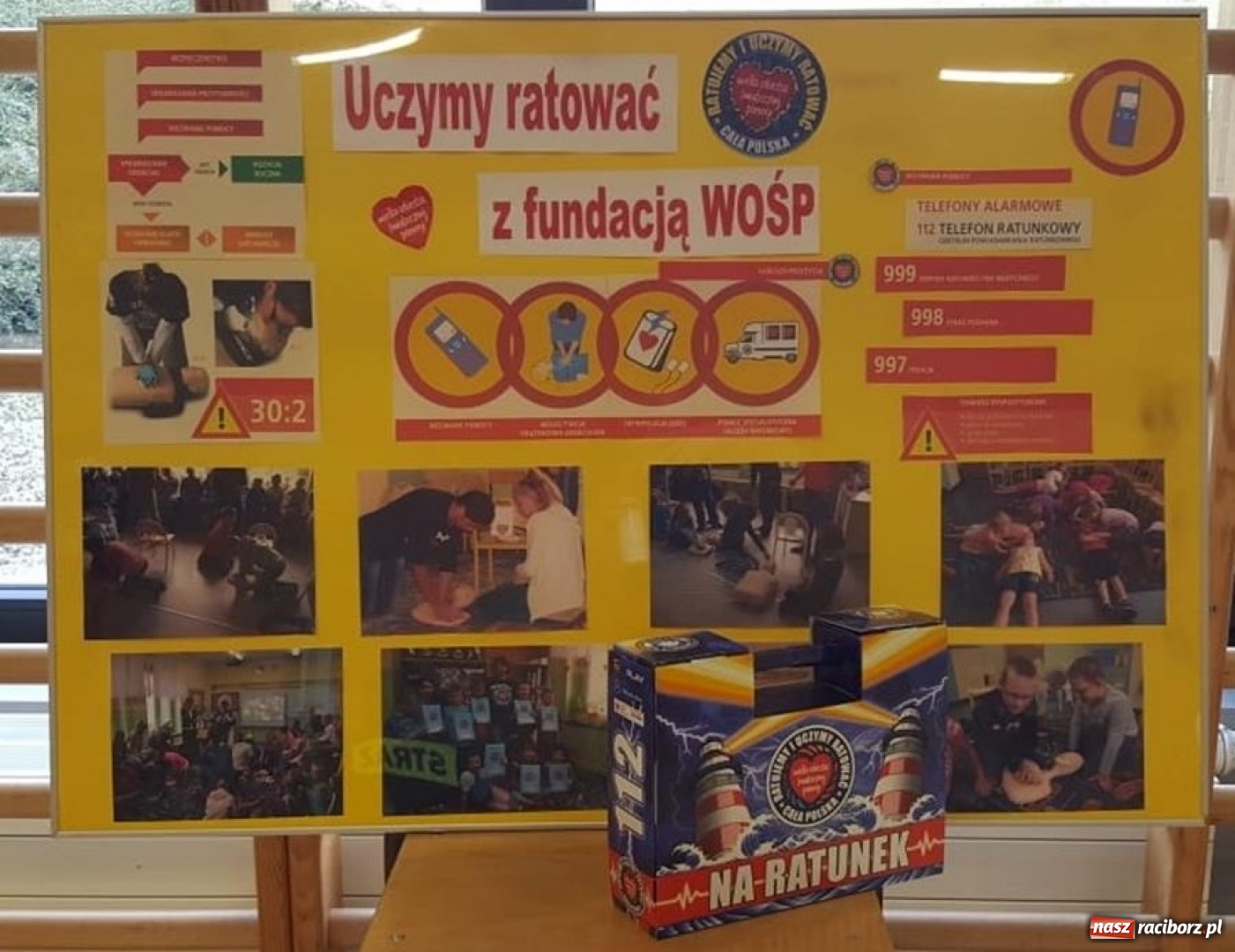 Zdjęcie w galerii na portalu naszraciborz.pl: Uczniowie szkoły w Grzegorzowicach bili rekord w resuscytacji krążeniowo-oddechowej wiadomości z regionu