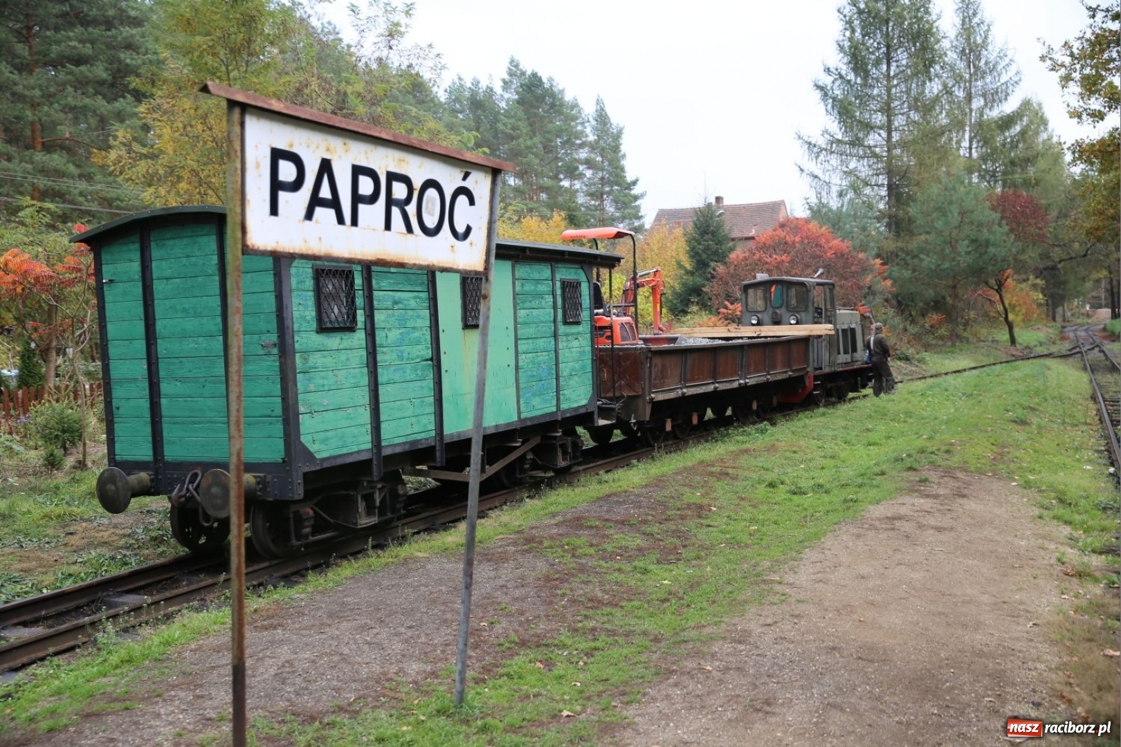 Zdjęcie w galerii na portalu naszraciborz.pl: Trasa kolejki wąskotorowej stała się dłuższa. Teraz pociąg dojedzie do Stodół wiadomości z regionu