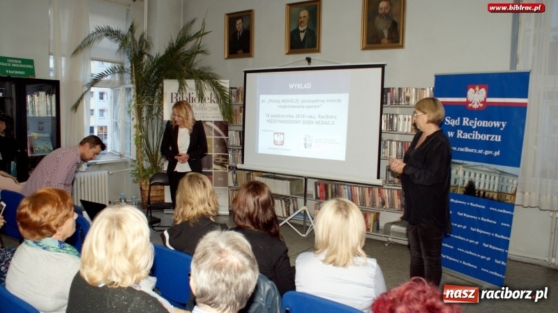 Zdjęcie w galerii na portalu naszraciborz.pl: Napisz sobie wyrok. Międzynarodowy Dzień Mediacji z sądem i raciborską biblioteką wiadomości z regionu