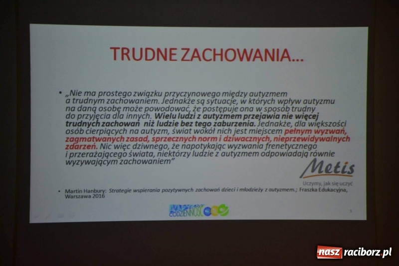 Zdjęcie w galerii na portalu naszraciborz.pl: Autyzm. Codzienność… Sytuacje społeczne - konferencja na zamku  wiadomości z regionu