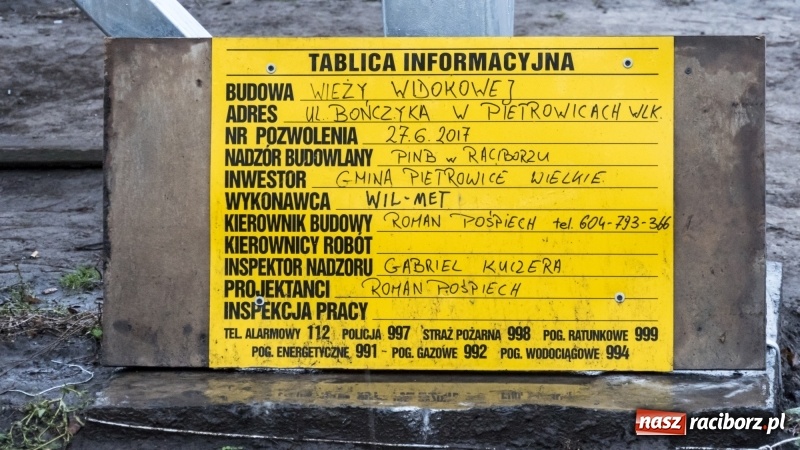 Zdjęcie w galerii na portalu naszraciborz.pl: Gotowa jest platformowa widokowa w Oborze i wieża w Pietrowicach Wielkich  wiadomości z regionu