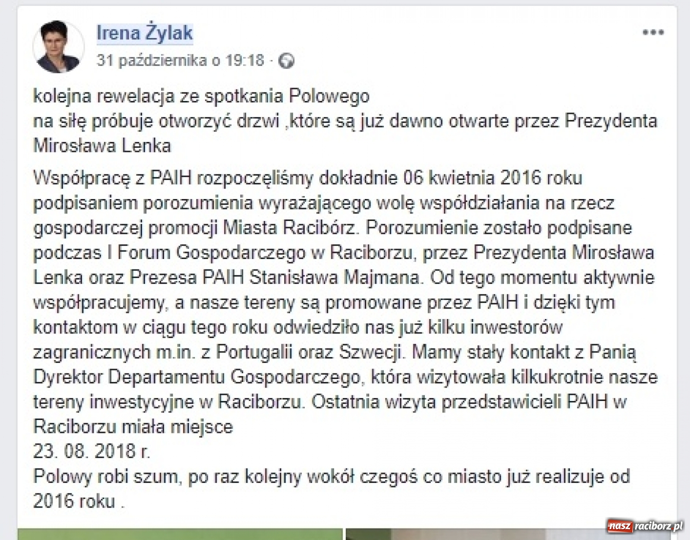 Zdjęcie w galerii na portalu naszraciborz.pl: Ostra końcówka kampanii. Opozycja ostro o ulotce prezydenta, prezydent ostro o wizycie rywala  wiadomości z regionu