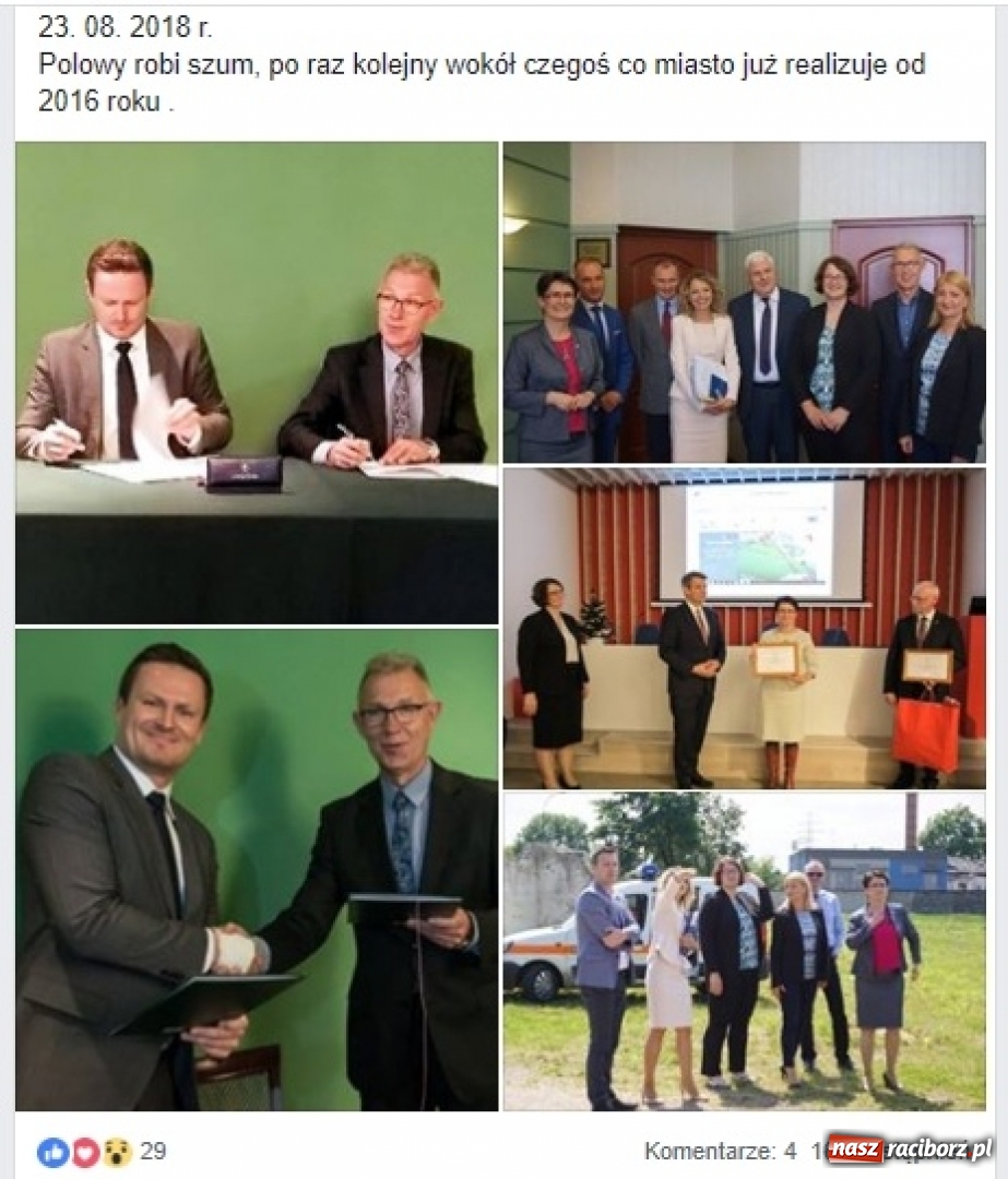 Zdjęcie w galerii na portalu naszraciborz.pl: Ostra końcówka kampanii. Opozycja ostro o ulotce prezydenta, prezydent ostro o wizycie rywala  wiadomości z regionu