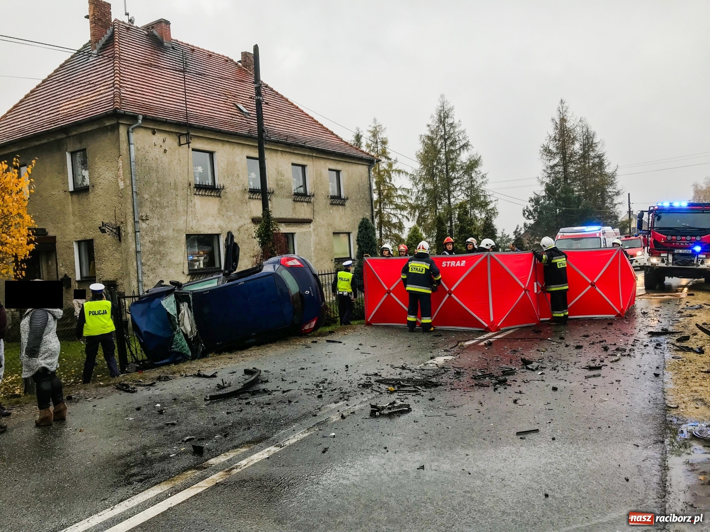 Zdjęcie w galerii na portalu naszraciborz.pl: Tragedia w Raciborzu Markowicach. Zginęło małżeństwo. Sprawca nietrzeźwy wiadomości z regionu
