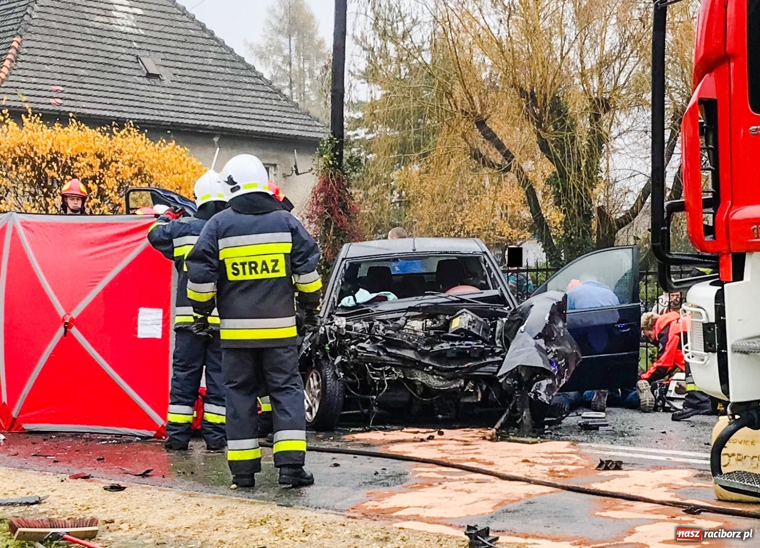 Zdjęcie w galerii na portalu naszraciborz.pl: Tragedia w Raciborzu Markowicach. Zginęło małżeństwo. Sprawca nietrzeźwy wiadomości z regionu
