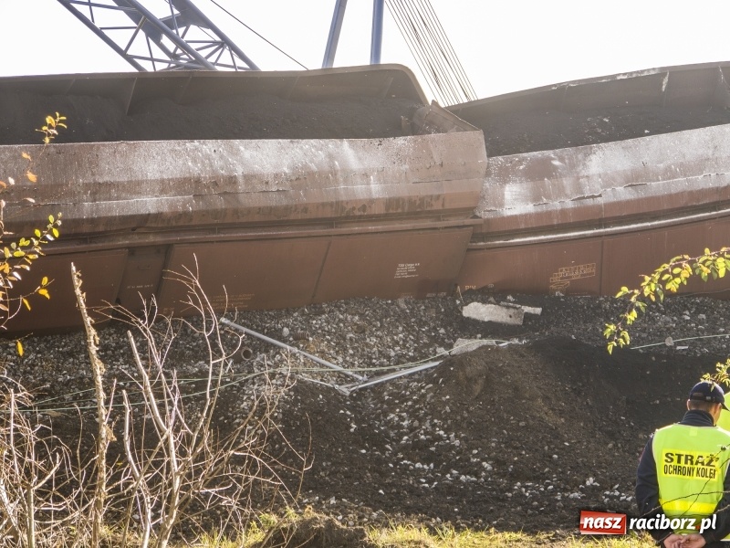 Zdjęcie w galerii na portalu naszraciborz.pl: Wykolejenie w Markowicach. Obraz z lotu ptaka  wiadomości z regionu