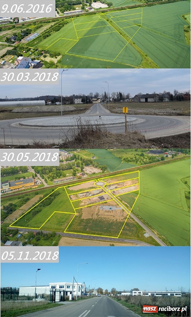 Zdjęcie w galerii na portalu naszraciborz.pl: Prace budowlane w strefie gospodarczej przy ul. Bartka Lasoty nabierają tempa! wiadomości z regionu