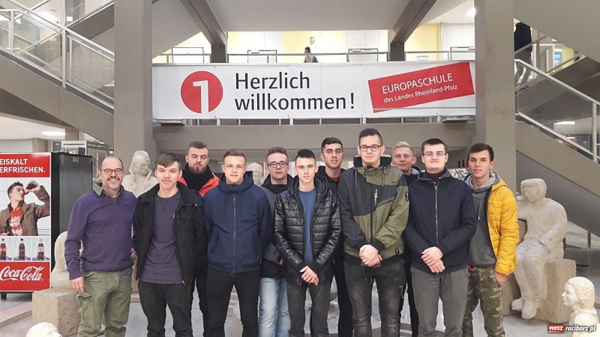 Zdjęcie w galerii na portalu naszraciborz.pl: Uczniowie z Mechanika pozdrawiają z Moguncji  wiadomości z regionu