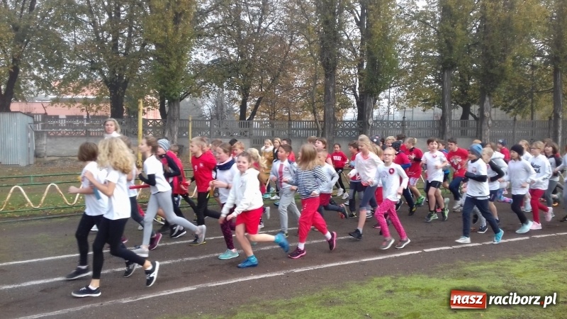 Zdjęcie w galerii na portalu naszraciborz.pl: 100 km na 100-lecie niepodległości Polski w SP 15  wiadomości z regionu