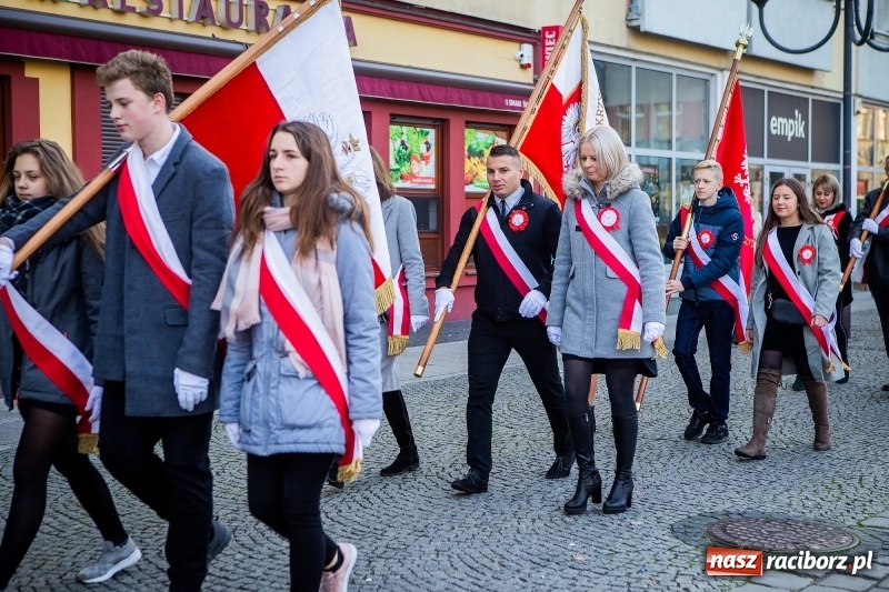 Zdjęcie w galerii na portalu naszraciborz.pl: 100 lat NIEPODLEGŁEJ. Raciborskie obchody narodowego święta FOTO i WIDEO  wiadomości z regionu