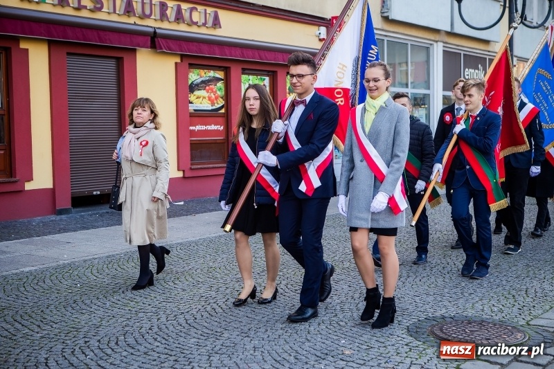 Zdjęcie w galerii na portalu naszraciborz.pl: 100 lat NIEPODLEGŁEJ. Raciborskie obchody narodowego święta FOTO i WIDEO  wiadomości z regionu