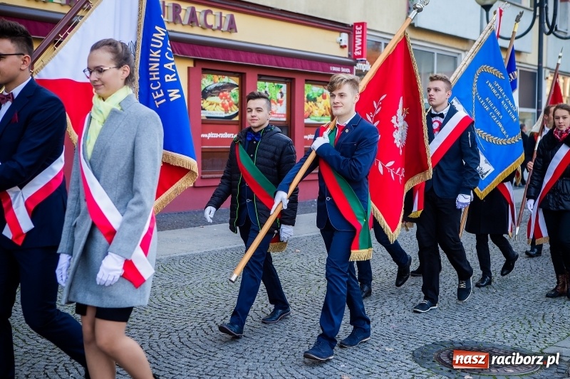 Zdjęcie w galerii na portalu naszraciborz.pl: 100 lat NIEPODLEGŁEJ. Raciborskie obchody narodowego święta FOTO i WIDEO  wiadomości z regionu