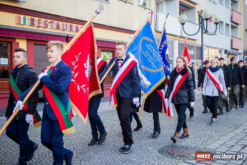 Zdjęcie w galerii na portalu naszraciborz.pl: 100 lat NIEPODLEGŁEJ. Raciborskie obchody narodowego święta FOTO i WIDEO  wiadomości z regionu