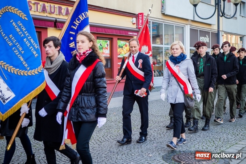 Zdjęcie w galerii na portalu naszraciborz.pl: 100 lat NIEPODLEGŁEJ. Raciborskie obchody narodowego święta FOTO i WIDEO  wiadomości z regionu