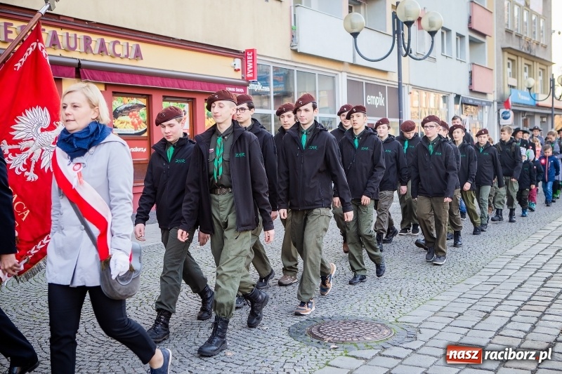 Zdjęcie w galerii na portalu naszraciborz.pl: 100 lat NIEPODLEGŁEJ. Raciborskie obchody narodowego święta FOTO i WIDEO  wiadomości z regionu