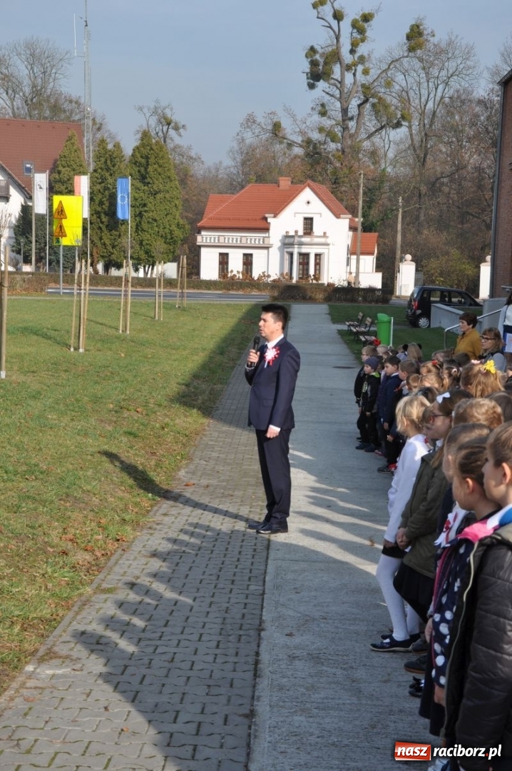 Zdjęcie w galerii na portalu naszraciborz.pl: W Rudach posadzili Dąb Niepodległości wiadomości z regionu
