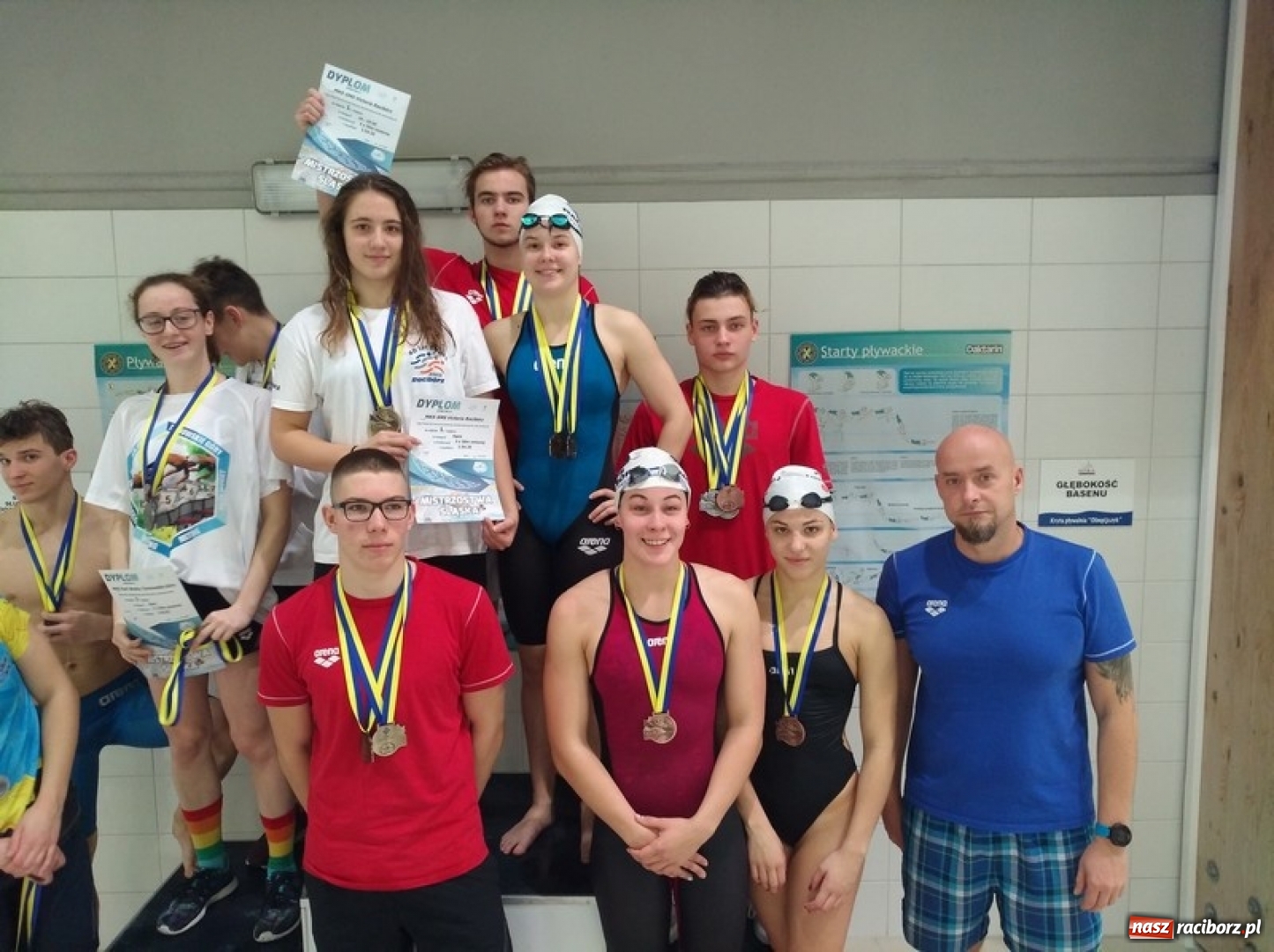 Zdjęcie w galerii na portalu naszraciborz.pl: Pływanie. 75 medali pływaków na Mistrzostwach Śląska wiadomości z regionu