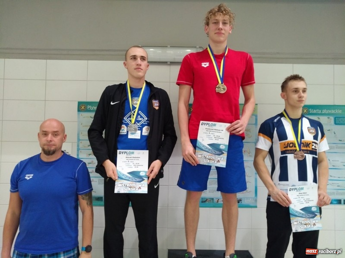 Zdjęcie w galerii na portalu naszraciborz.pl: Pływanie. 75 medali pływaków na Mistrzostwach Śląska wiadomości z regionu