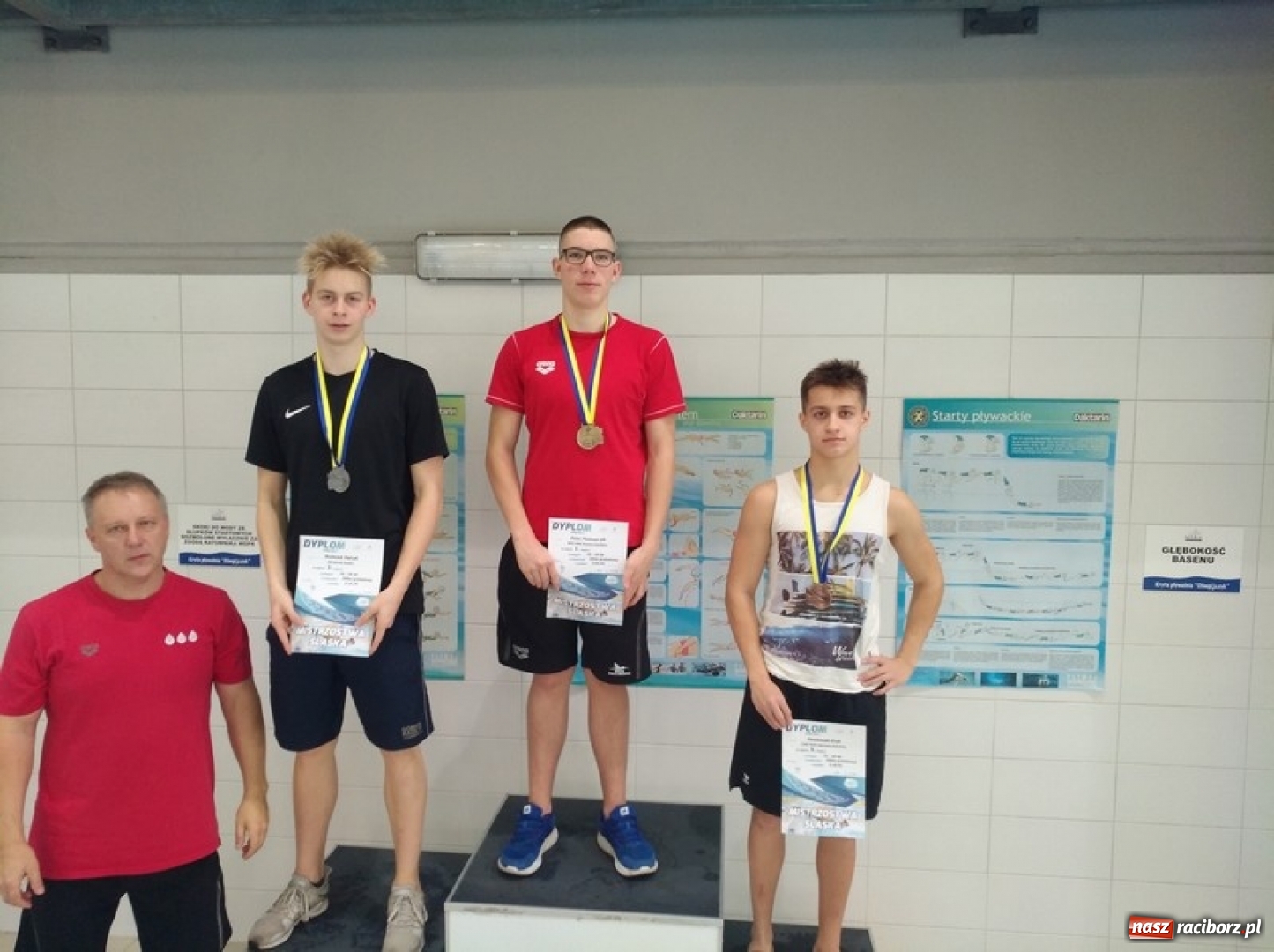 Zdjęcie w galerii na portalu naszraciborz.pl: Pływanie. 75 medali pływaków na Mistrzostwach Śląska wiadomości z regionu