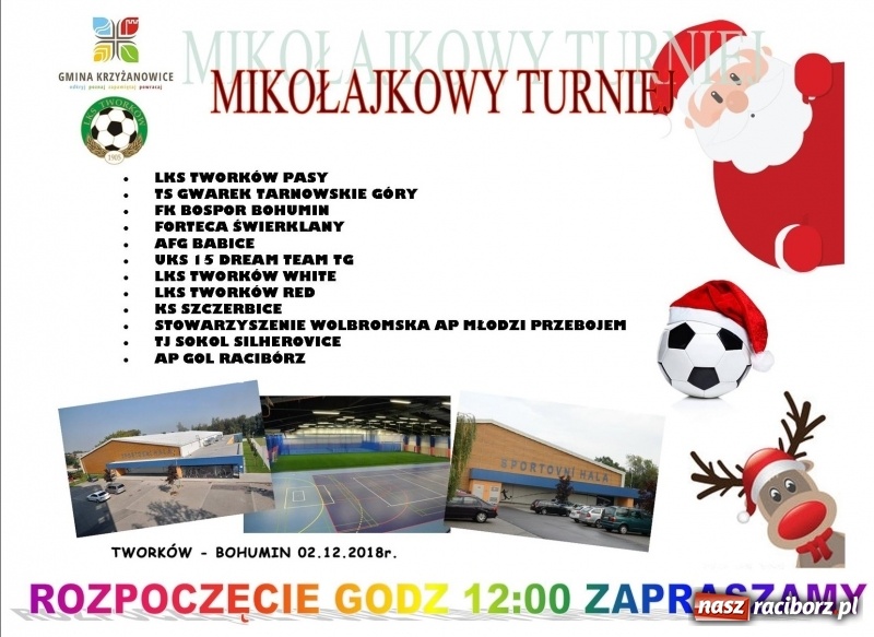 Zdjęcie w galerii na portalu naszraciborz.pl: LKS Tworków zaprasza na turniej mikołajkowy do Bohumina wiadomości z regionu