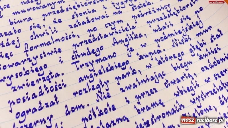 Zdjęcie w galerii na portalu naszraciborz.pl: Powiatowy Konkurs Pięknego Pisania Zostań Mistrzem kaligrafii wiadomości z regionu