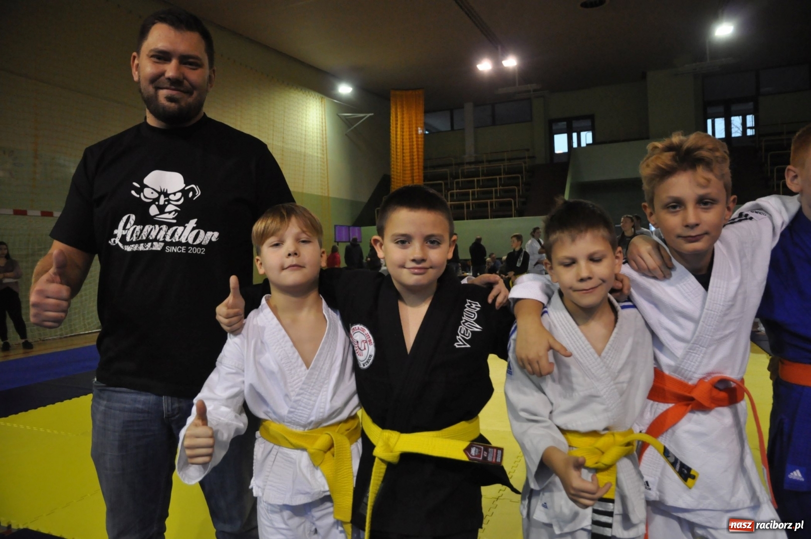 Zdjęcie w galerii na portalu naszraciborz.pl: Ogólnopolska liga dzieci i młodzieży w ju-jitsu na matach w Kuźni Raciborskiej wiadomości z regionu