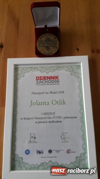 Zdjęcie w galerii na portalu naszraciborz.pl: Nauczyciel Na Medal uczy w SP 15  wiadomości z regionu
