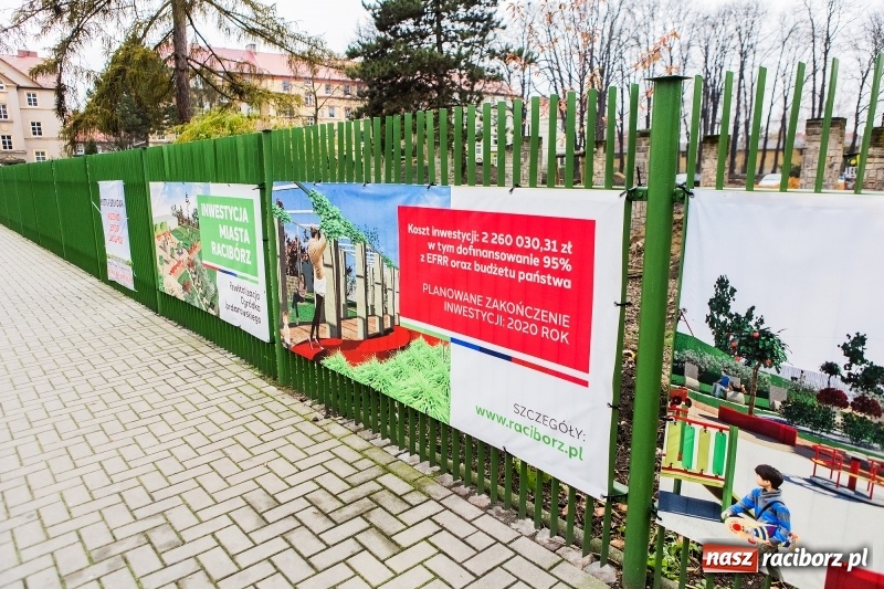 Zdjęcie w galerii na portalu naszraciborz.pl: Trwa przebudowa parku Jordanowskiego  wiadomości z regionu