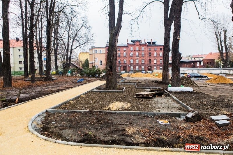 Zdjęcie w galerii na portalu naszraciborz.pl: Trwa przebudowa parku Jordanowskiego  wiadomości z regionu