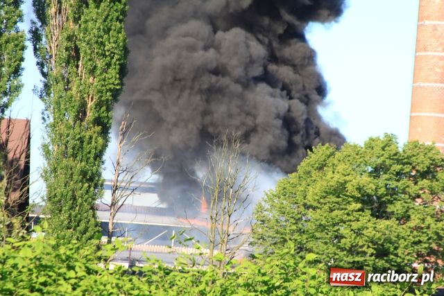 Zdjęcie w galerii na portalu naszraciborz.pl: SGL: pożar w hali grafityzacji wiadomości z regionu