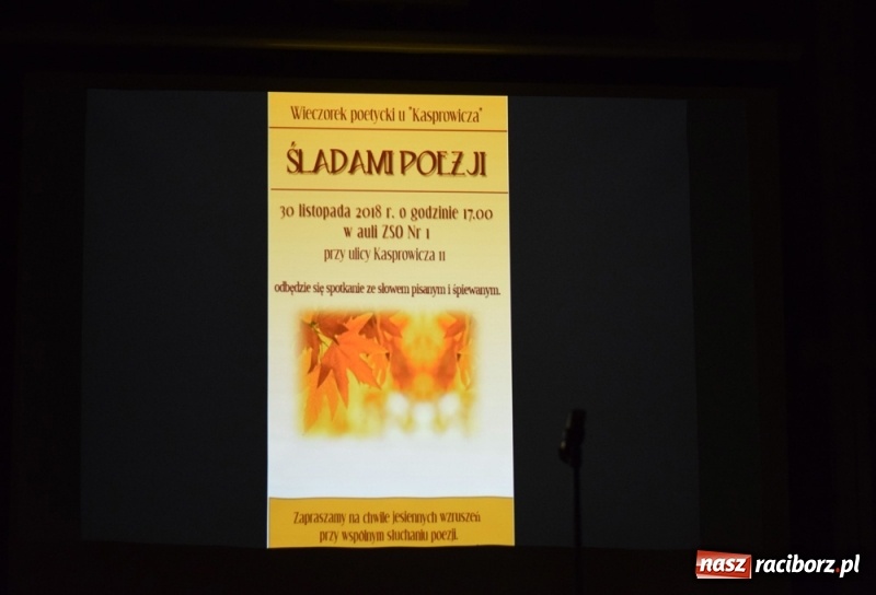 Zdjęcie w galerii na portalu naszraciborz.pl: Śladami poezji, czyli wieczorek poetycki u Kasprowicza wiadomości z regionu