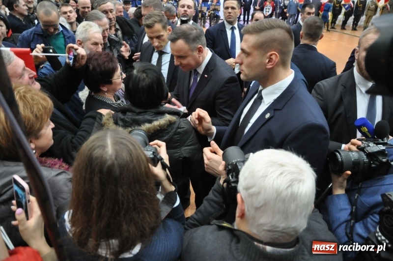 Zdjęcie w galerii na portalu naszraciborz.pl: Prezydent RP Andrzej Duda w Raciborzu. Było o Odrze, polskim ruchu narodowym i smogu  wiadomości z regionu