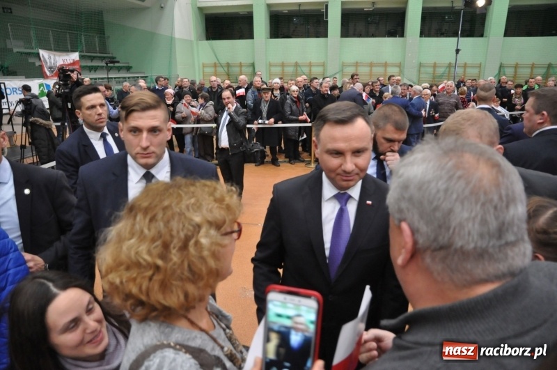 Zdjęcie w galerii na portalu naszraciborz.pl: Prezydent RP Andrzej Duda w Raciborzu. Było o Odrze, polskim ruchu narodowym i smogu  wiadomości z regionu