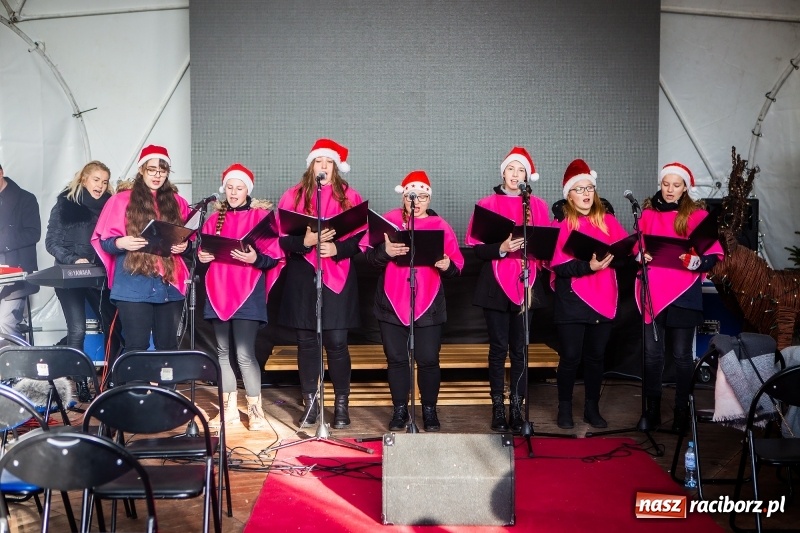 Zdjęcie w galerii na portalu naszraciborz.pl: Zagroda z Mikołajem i żywymi reniferami na rynku wiadomości z regionu