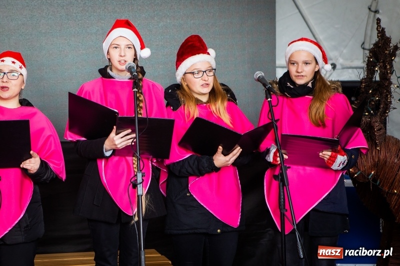Zdjęcie w galerii na portalu naszraciborz.pl: Zagroda z Mikołajem i żywymi reniferami na rynku wiadomości z regionu