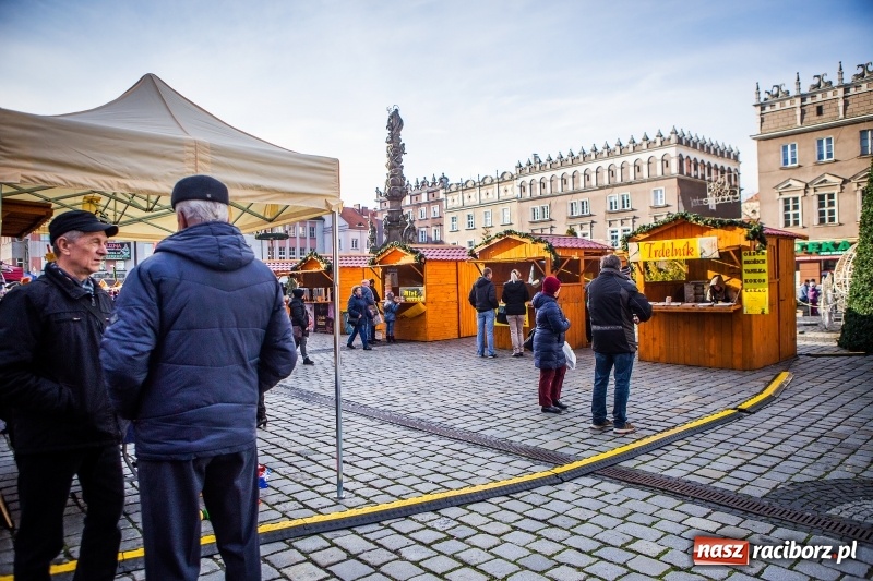 Zdjęcie w galerii na portalu naszraciborz.pl: Zagroda z Mikołajem i żywymi reniferami na rynku wiadomości z regionu