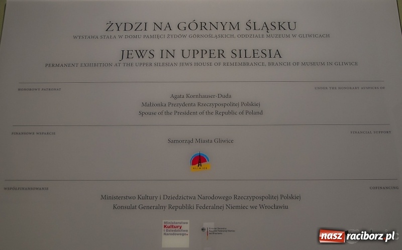 Zdjęcie w galerii na portalu naszraciborz.pl: Żydzi na Górnym Śląsku. Otwarcie wystawy stałej w gliwickim Muzeum wiadomości z regionu