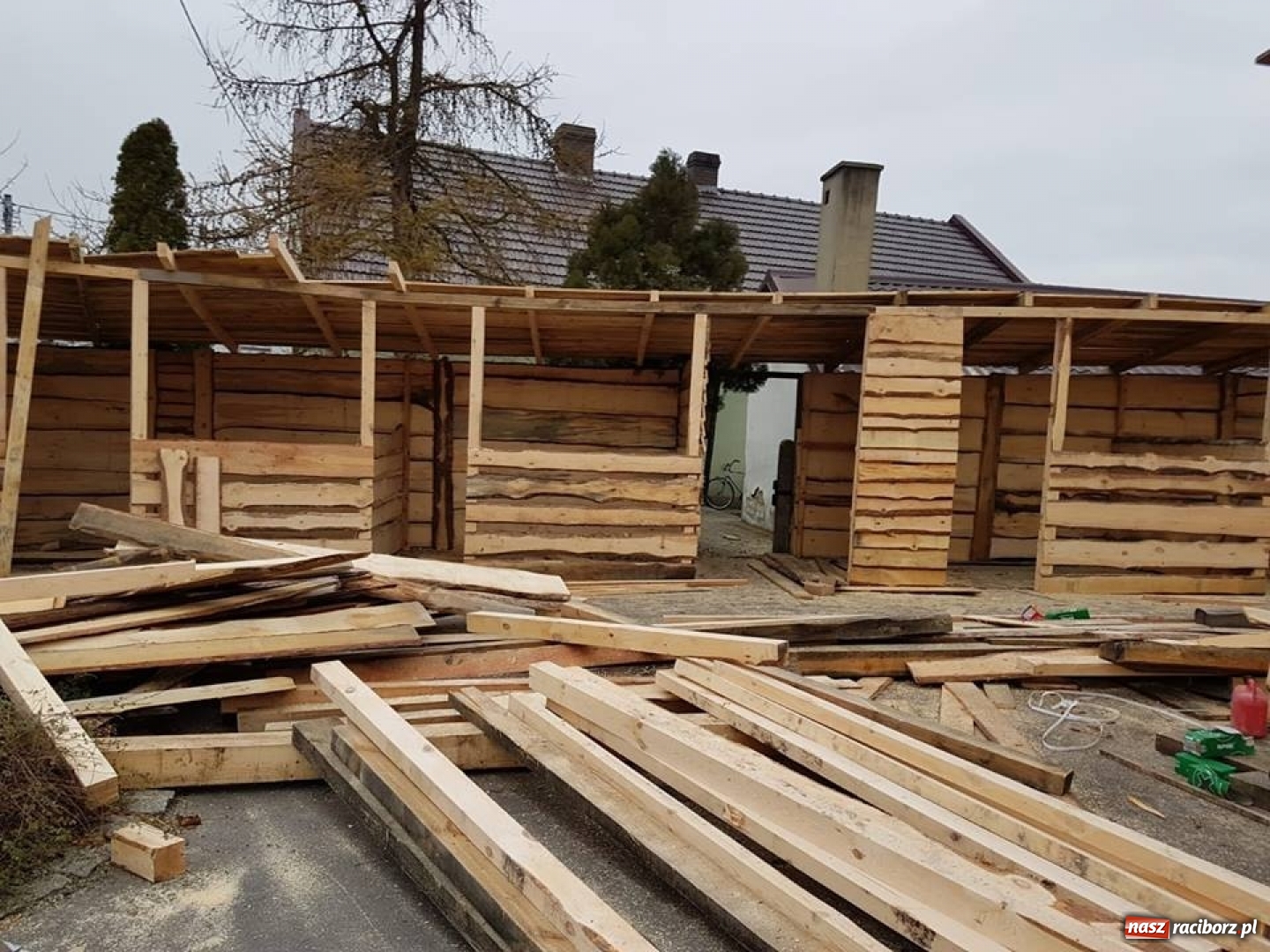 Zdjęcie w galerii na portalu naszraciborz.pl: W Dziergowicach powstaje ogromna żywa szopka  wiadomości z regionu