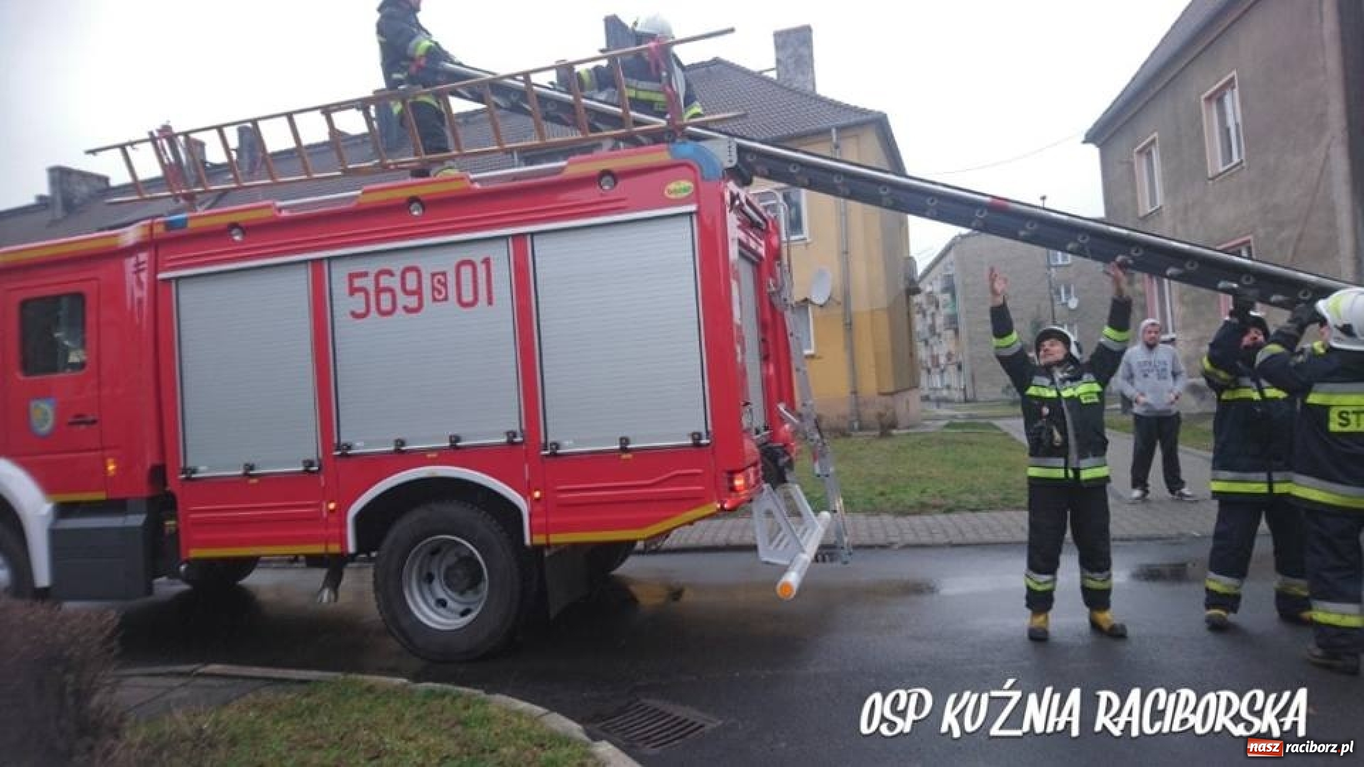Zdjęcie w galerii na portalu naszraciborz.pl: Przedświąteczne ratowanie kota w Kuźni Raciborskiej  wiadomości z regionu