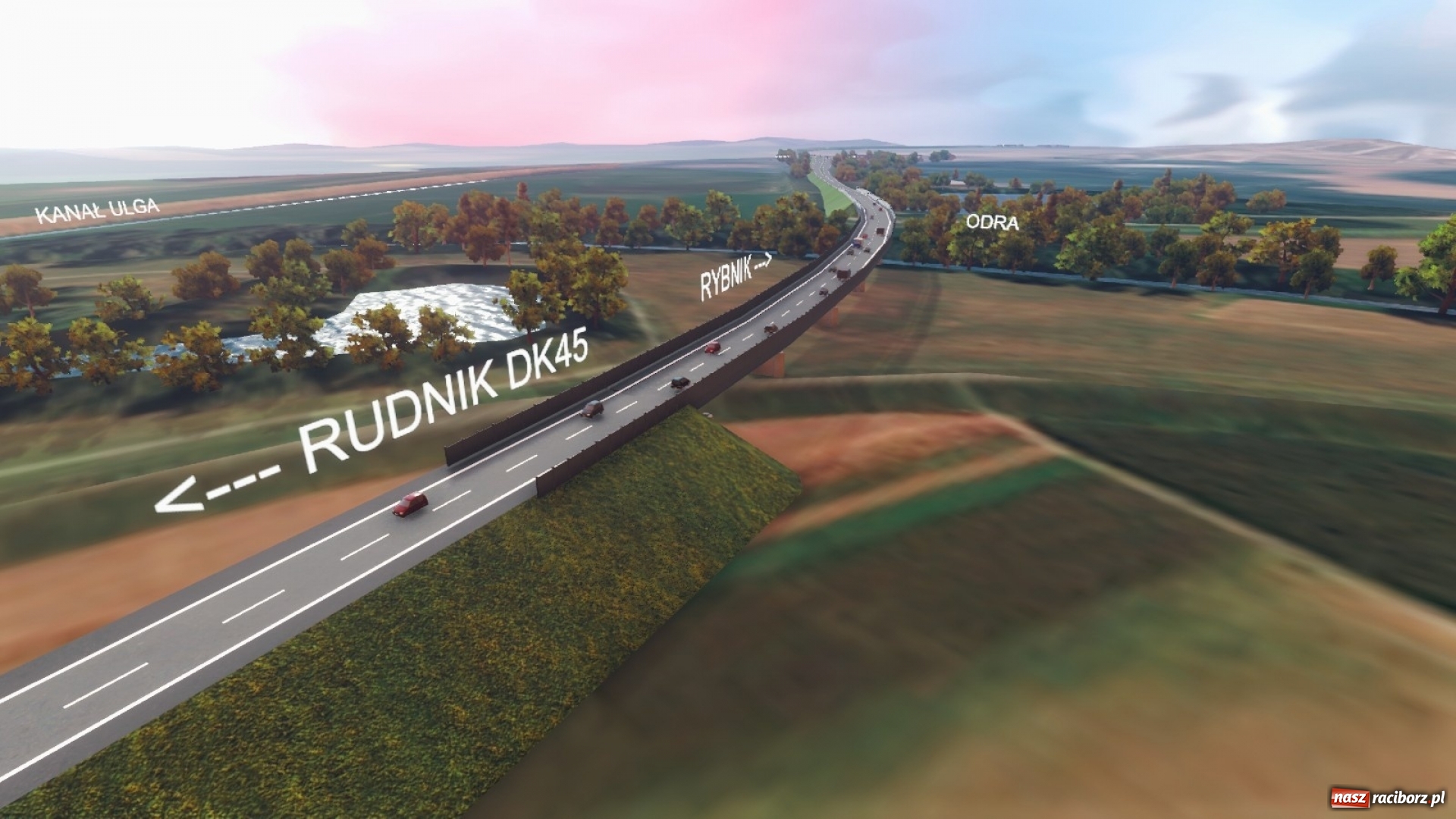 Zdjęcie w galerii na portalu naszraciborz.pl: Rusza budowa wschodniej obwodnicy Raciborza. Strabag podał harmonogram prac [FOTO] wiadomości z regionu