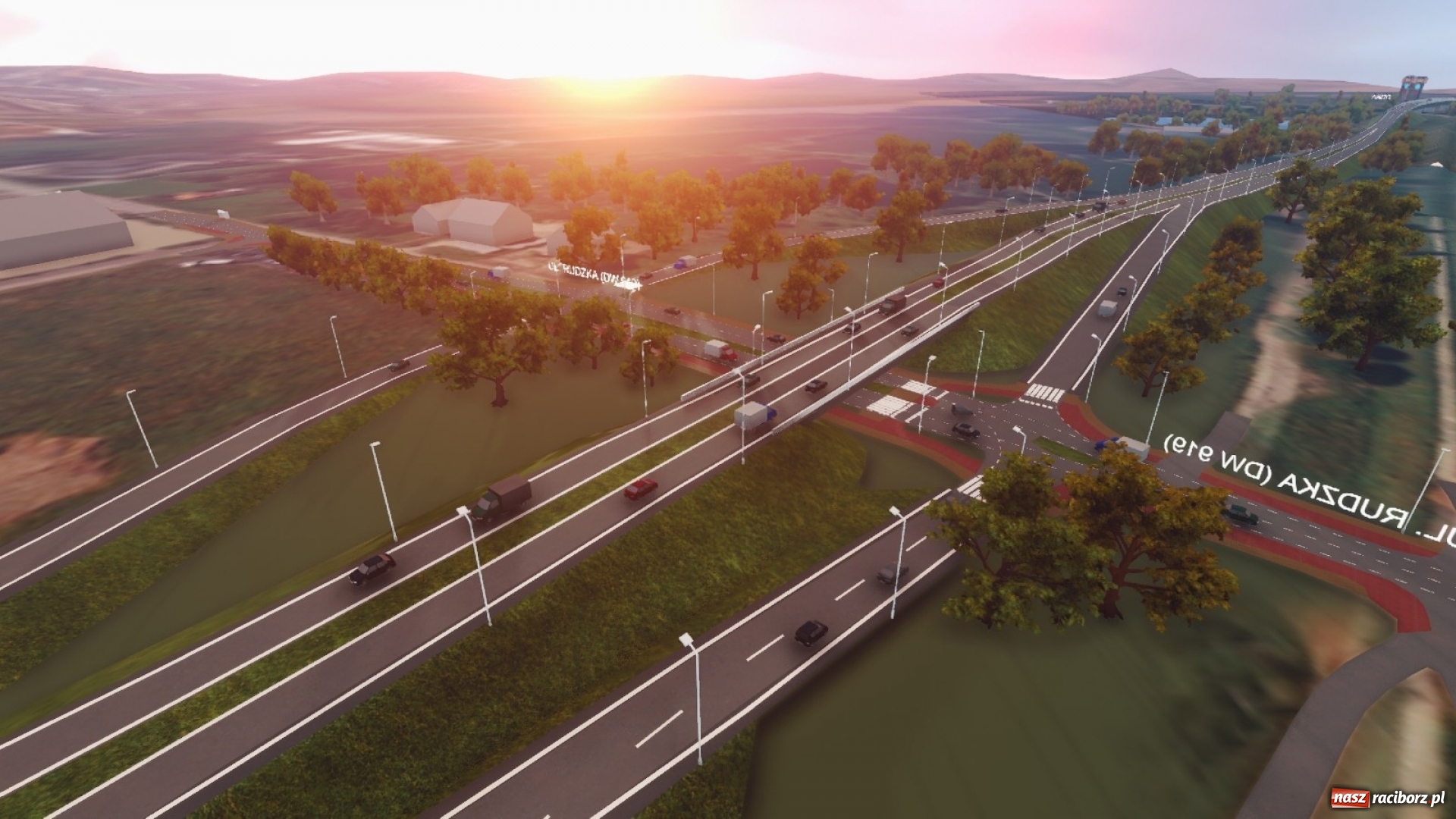 Zdjęcie w galerii na portalu naszraciborz.pl: Rusza budowa wschodniej obwodnicy Raciborza. Strabag podał harmonogram prac [FOTO] wiadomości z regionu