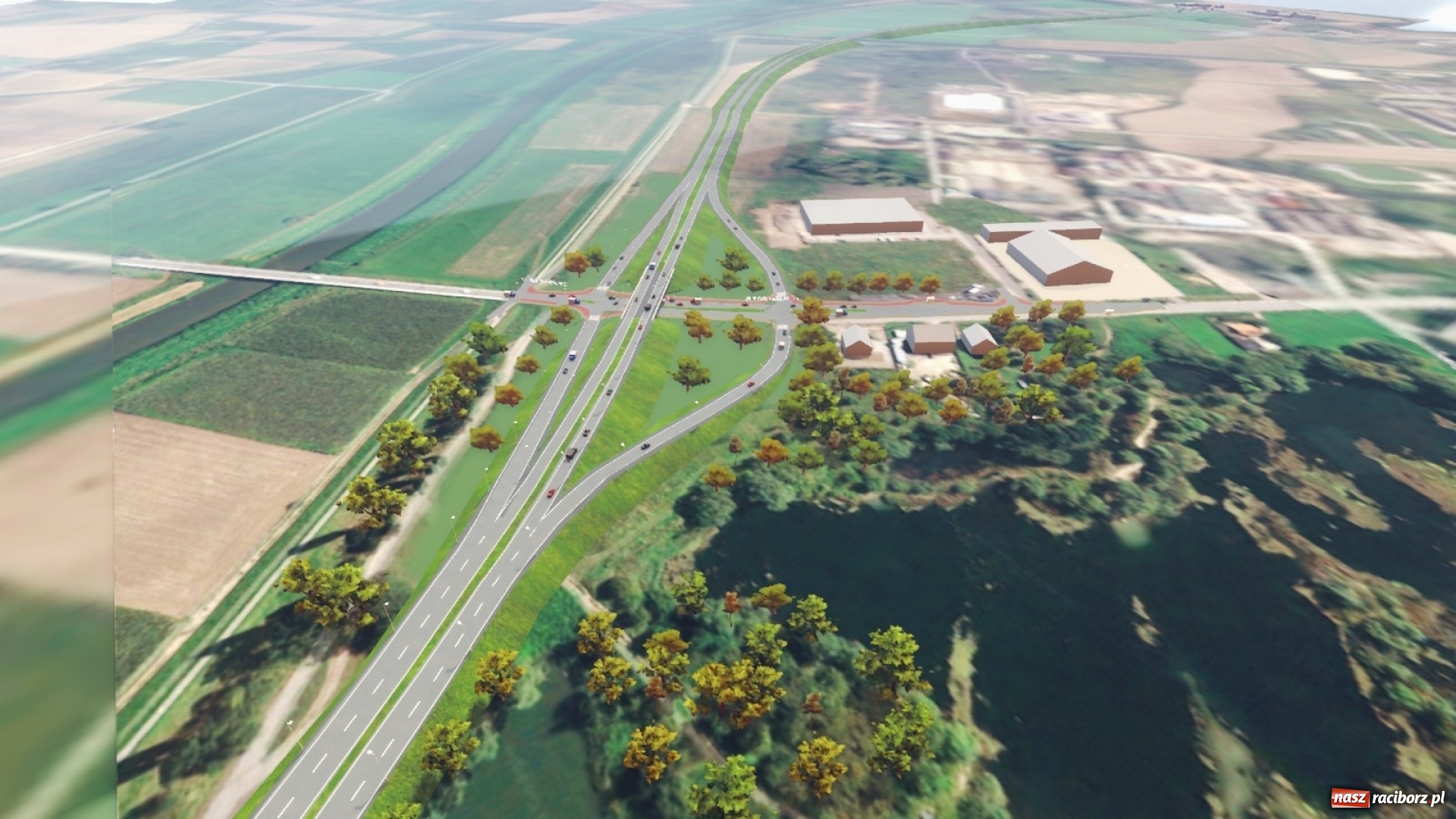 Zdjęcie w galerii na portalu naszraciborz.pl: Rusza budowa wschodniej obwodnicy Raciborza. Strabag podał harmonogram prac [FOTO] wiadomości z regionu