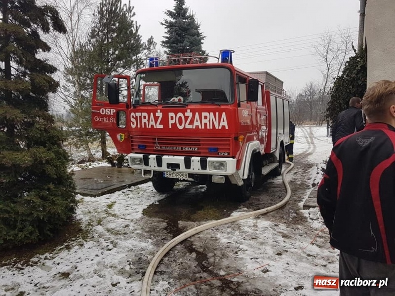 Zdjęcie w galerii na portalu naszraciborz.pl: Pożar w Górkach Ślaskich, dwa zderzenia na Kozielskiej, zagrożenie czadem  wiadomości z regionu